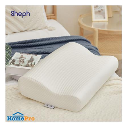 หมอนสุขภาพ เมมโมรี่โฟม SHEPH FRESH 35X55 ซม. สีขาว_3