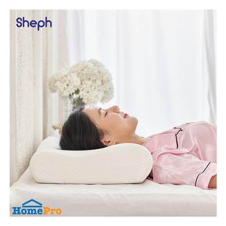 หมอนสุขภาพ เมมโมรี่โฟม SHEPH FRESH 35X55 ซม. สีขาว_4