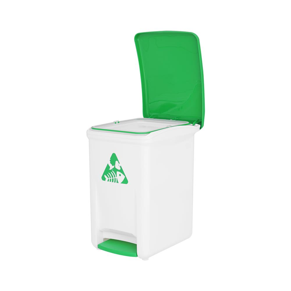 ถังขยะเหยียบแยกประเภท ACCO 18.5 ลิตร ฝาสีเขียว