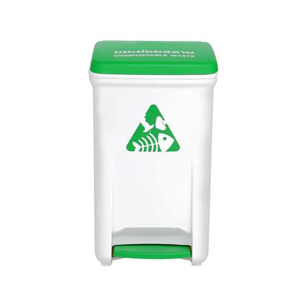ถังขยะเหยียบแยกประเภท ACCO 18.5 ลิตร ฝาสีเขียว_2