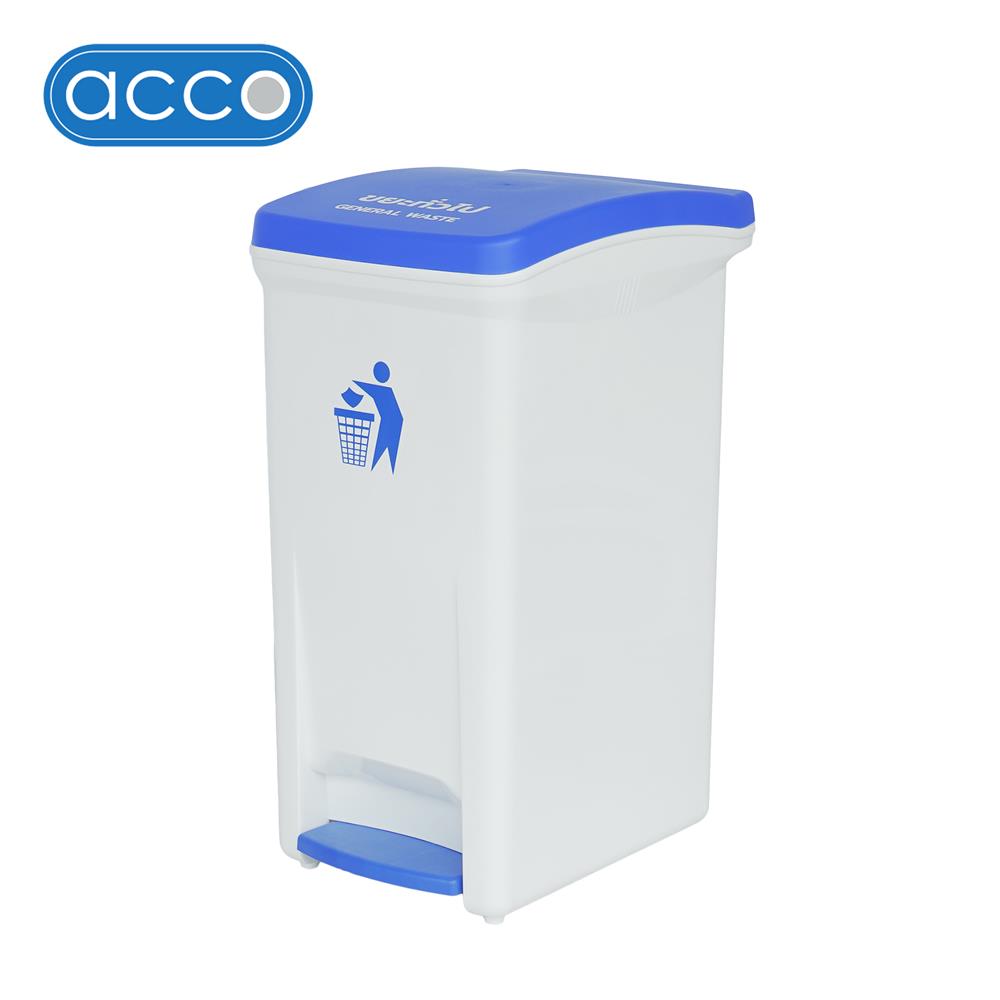 ถังขยะเหยียบแยกประเภท ACCO 32 ลิตร ฝาสีน้ำเงิน_1