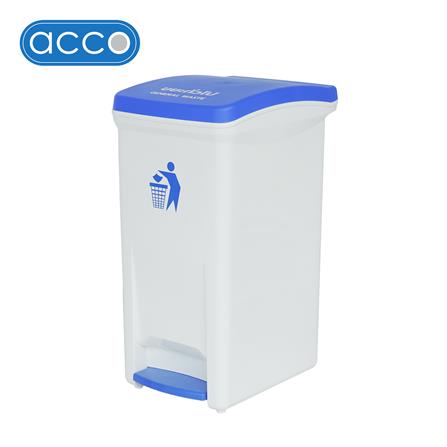ถังขยะเหยียบแยกประเภท ACCO 32 ลิตร ฝาสีน้ำเงิน_0