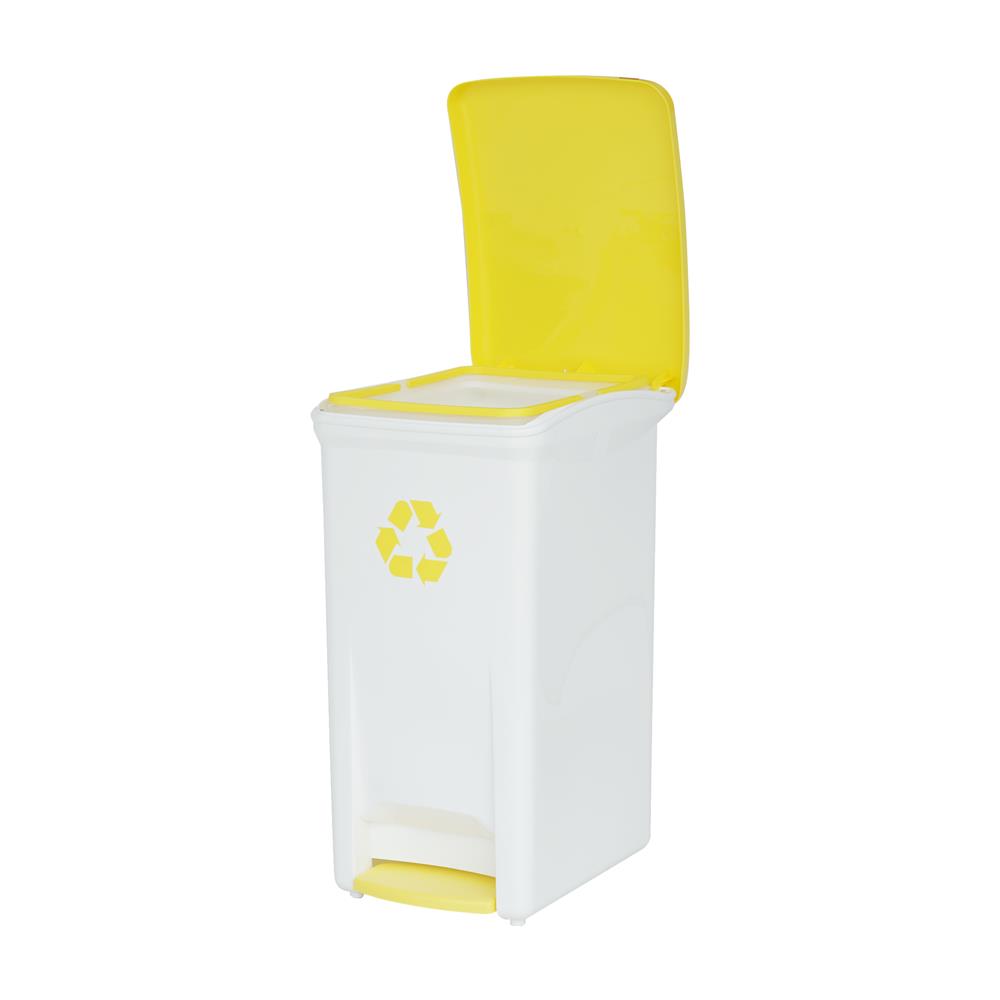 ถังขยะเหยียบแยกประเภท ACCO 32 ลิตร ฝาสีเหลือง