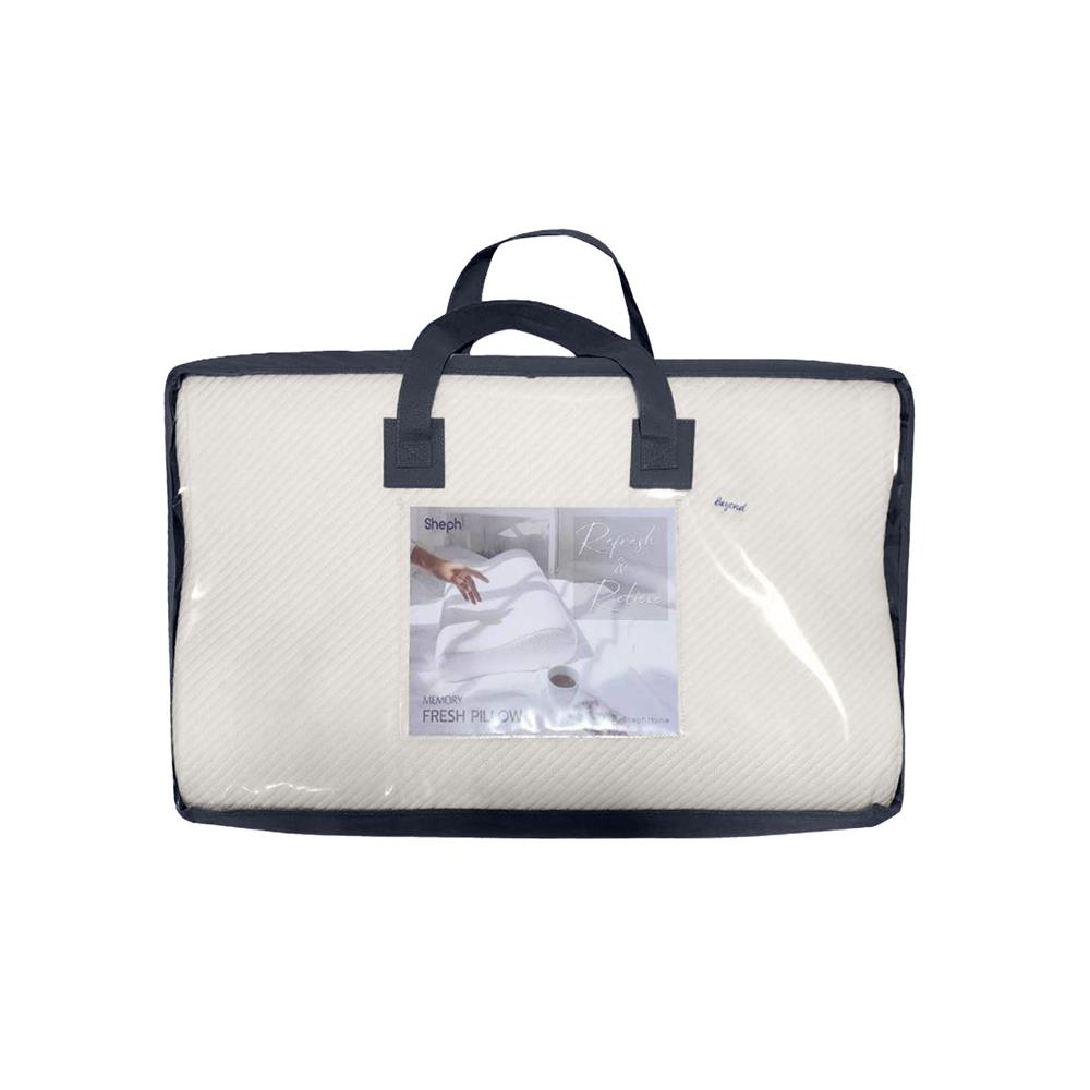 หมอนสุขภาพ เมมโมรี่โฟม SHEPH FRESH BEYOND 36x60 ซม. สีขาว