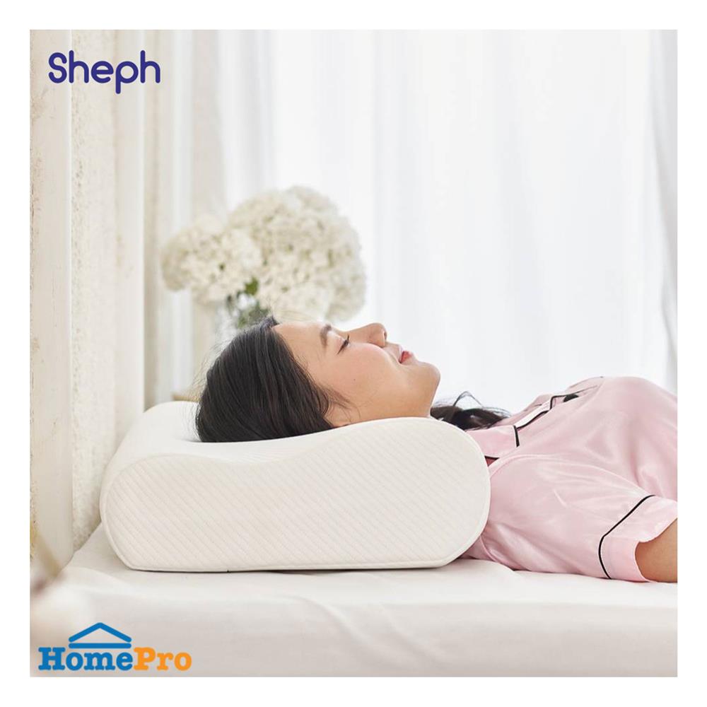 หมอนสุขภาพ เมมโมรี่โฟม SHEPH FRESH BEYOND 36x60 ซม. สีขาว