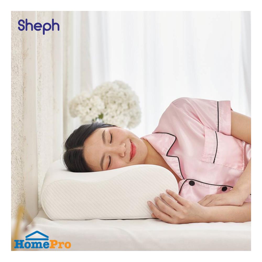 หมอนสุขภาพ เมมโมรี่โฟม SHEPH FRESH BEYOND 36x60 ซม. สีขาว