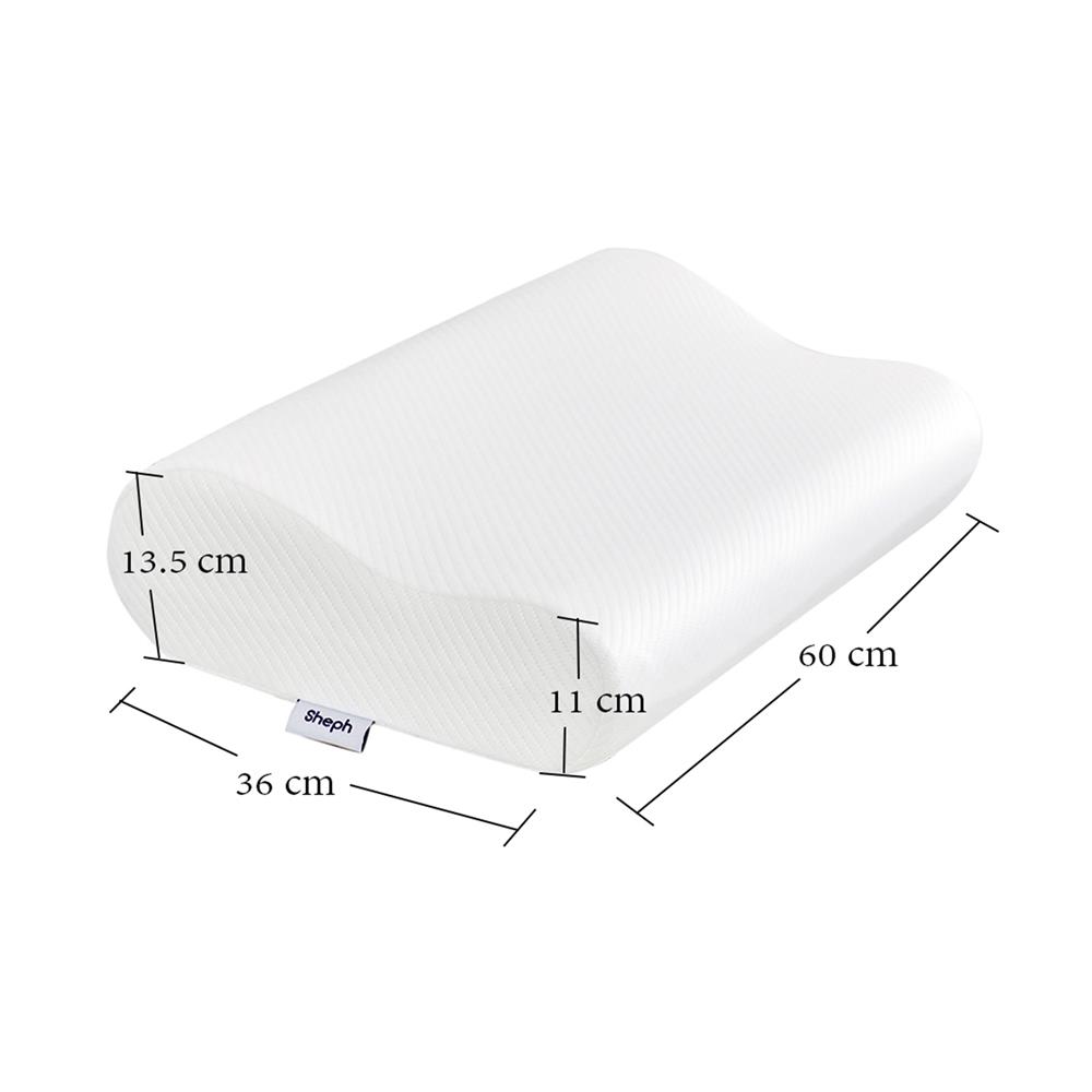 หมอนสุขภาพ เมมโมรี่โฟม SHEPH FRESH BEYOND 36x60 ซม. สีขาว
