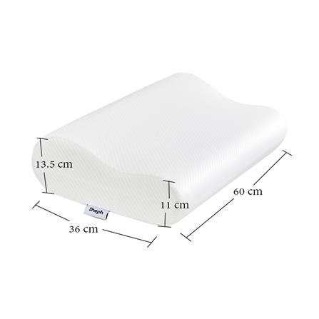 หมอนสุขภาพ เมมโมรี่โฟม SHEPH FRESH BEYOND 36x60 ซม. สีขาว_7