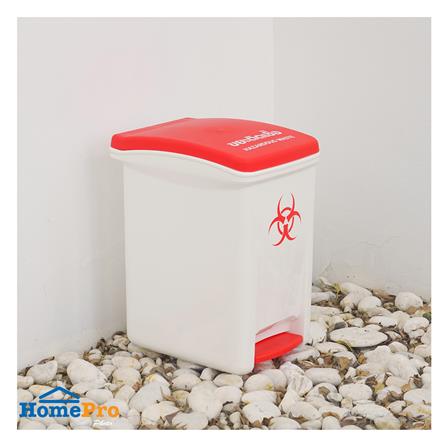 ถังขยะเหยียบแยกประเภท ACCO 18.5 ลิตร ฝาสีแดง_6
