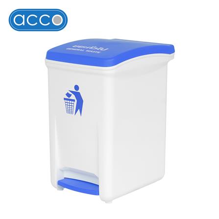 ถังขยะเหยียบแยกประเภท ACCO 18.5 ลิตร ฝาสีน้ำเงิน_1