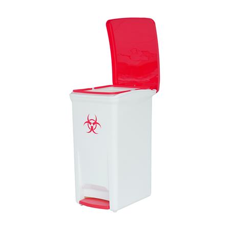 ถังขยะเหยียบแยกประเภท ACCO 32 ลิตร ฝาสีแดง_4