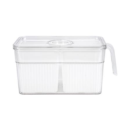 กล่องจัดเก็บในตู้เย็น 2 ช่อง มีด้ามจับ KECH SYPA SIZE L_1