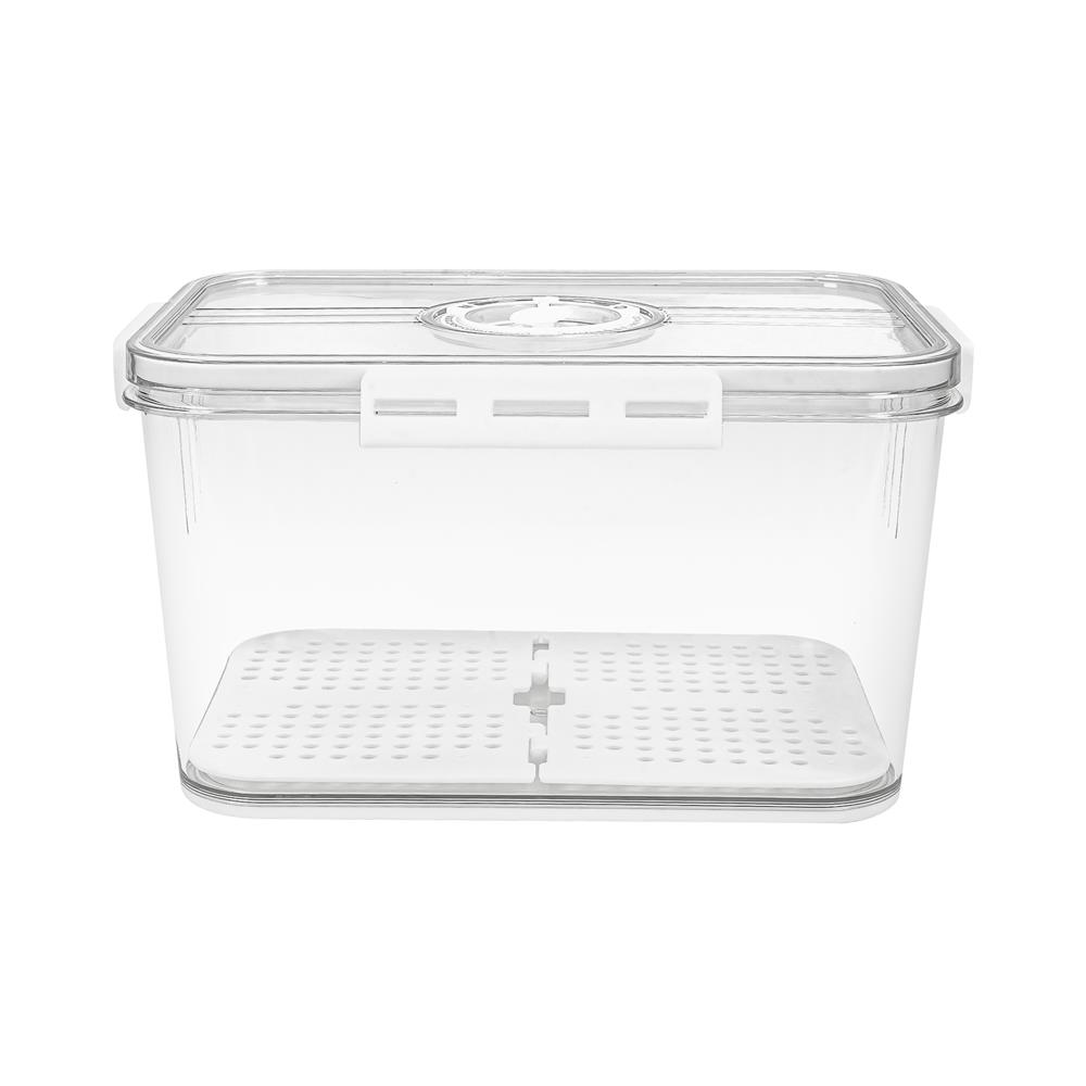 กล่องจัดเก็บในตู้เย็นมีแผ่นรองน้ำ KECH SYPA SIZE M