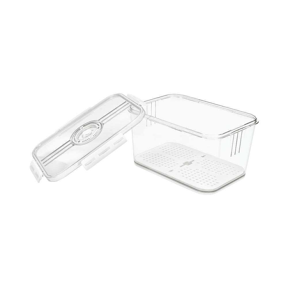 กล่องจัดเก็บในตู้เย็นมีแผ่นรองน้ำ KECH SYPA SIZE M