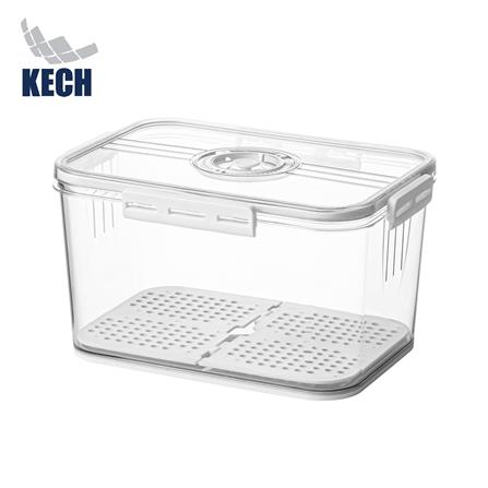 กล่องจัดเก็บในตู้เย็นมีแผ่นรองน้ำ KECH SYPA SIZE M_0