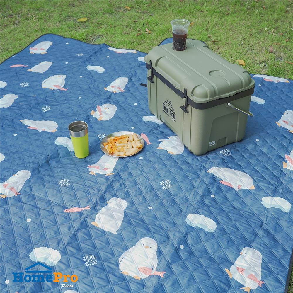 แผ่นอเนกประสงค์ HOME LIVING STYLE PENGUIN 195X195 ซม. สีน้ำเงิน