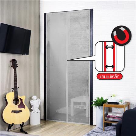 ม่านกันยุงและแมลง HOME LIVING STYLE GUARD 90x210 ซม. สีเทา_6