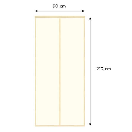 ม่านกันยุงและแมลง HOME LIVING STYLE GUARD 90x210 ซม. สีเบจ_6