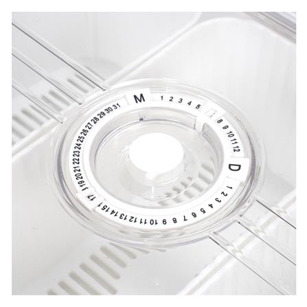 กล่องจัดเก็บในตู้เย็น 3 ช่อง ฝาบันทึกวันได้ KECH SYPA SIZE L_3