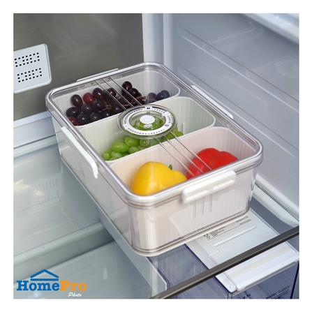 กล่องจัดเก็บในตู้เย็น 3 ช่อง ฝาบันทึกวันได้ KECH SYPA SIZE L_4