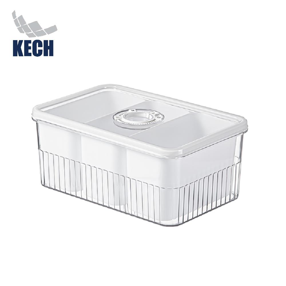 กล่องจัดเก็บในตู้เย็น 3 ช่อง ฝาซีลบันทึกวันได้ KECH SYPA