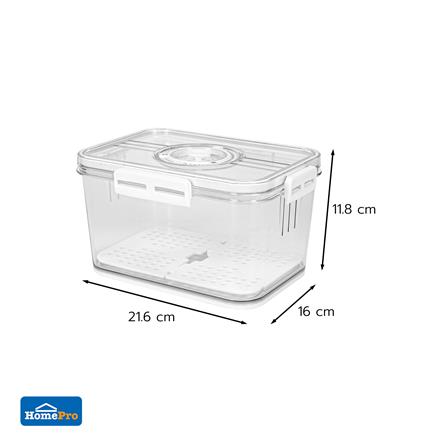 กล่องจัดเก็บในตู้เย็นมีแผ่นรองน้ำ KECH SYPA SIZE S_5