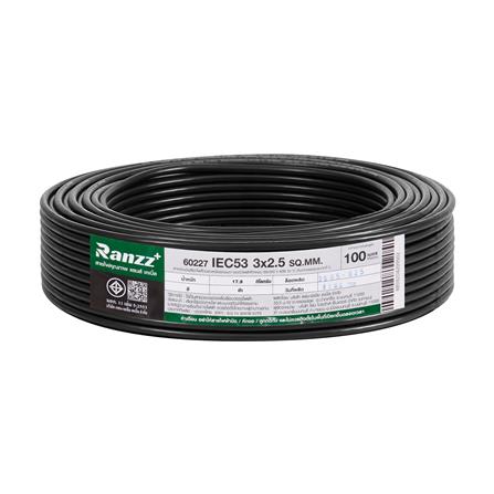 สายไฟ IEC53 RANZZ 3x2.5 ตร.มม. 100 ม. สีดำ_0