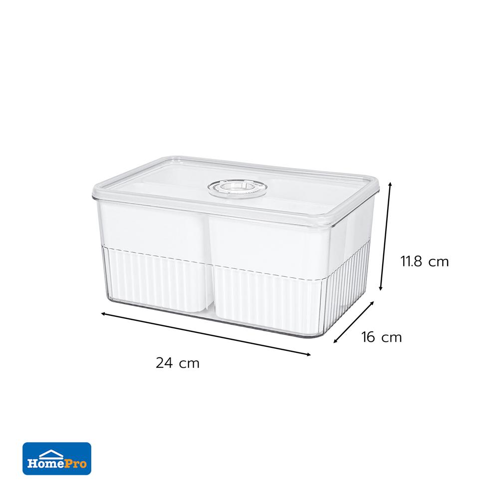 กล่องจัดเก็บในตู้เย็น 4 ช่อง ฝาซีลบันทึกวันได้ KECH SYPA