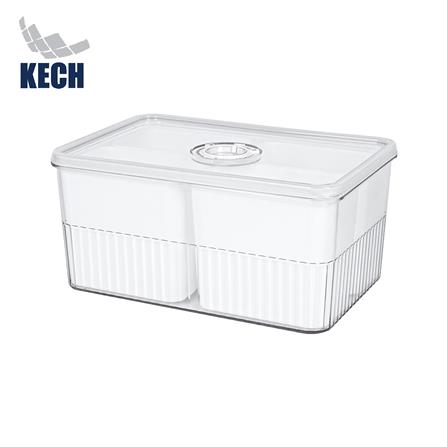 กล่องจัดเก็บในตู้เย็น 4 ช่อง ฝาซีลบันทึกวันได้ KECH SYPA_0