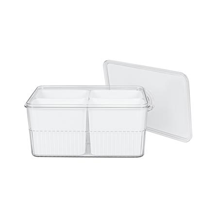 กล่องจัดเก็บในตู้เย็น 4 ช่อง ฝาซีลบันทึกวันได้ KECH SYPA_2