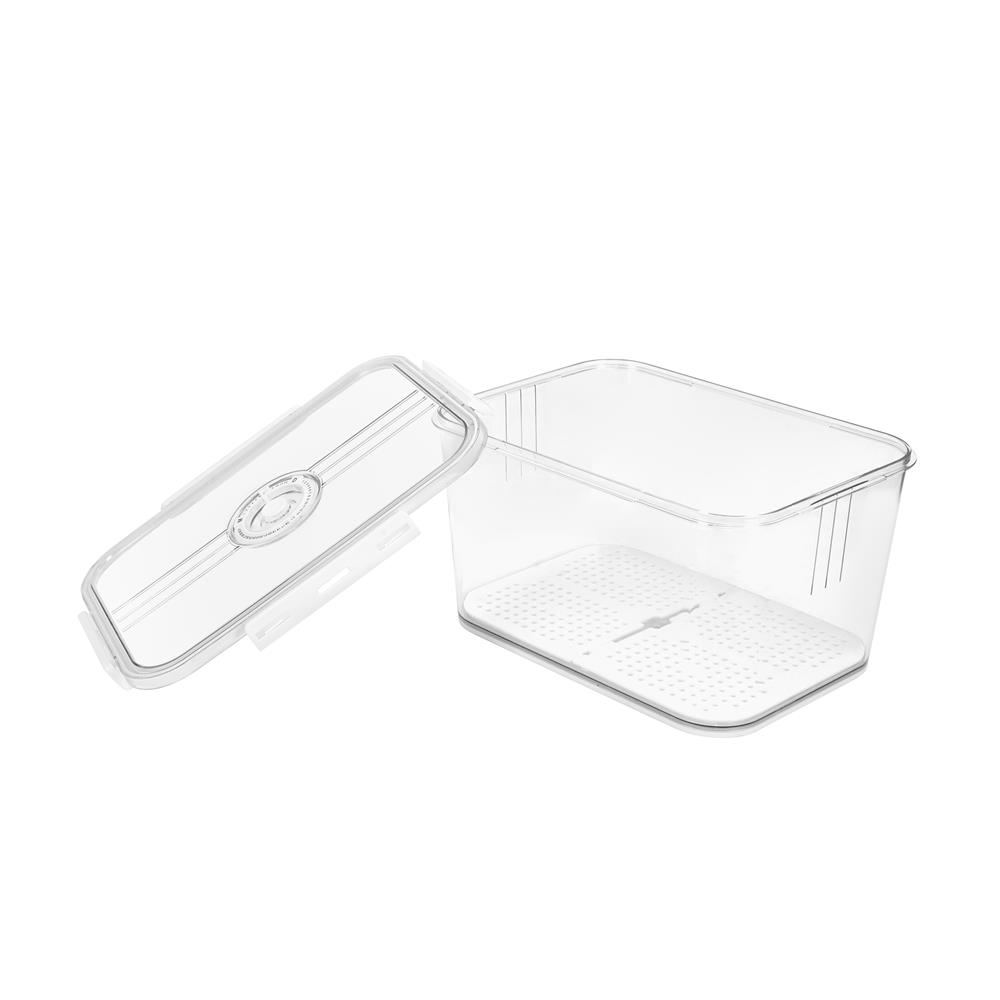 กล่องจัดเก็บในตู้เย็นมีแผ่นรองน้ำ KECH SYPA SIZE L