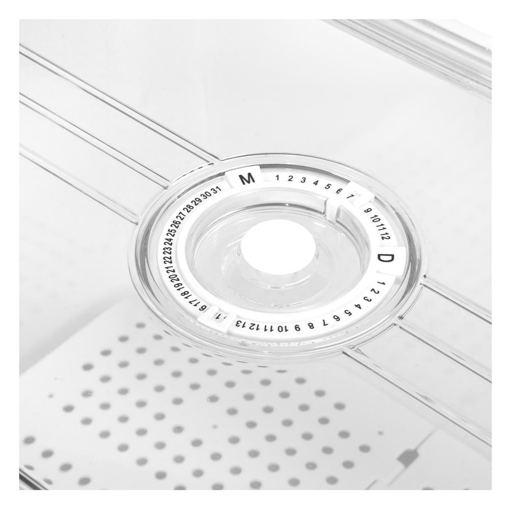 กล่องจัดเก็บในตู้เย็นมีแผ่นรองน้ำ KECH SYPA SIZE L