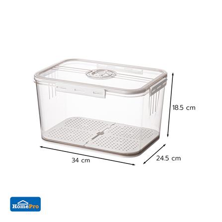 กล่องจัดเก็บในตู้เย็นมีแผ่นรองน้ำ KECH SYPA SIZE L_6