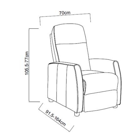 RECLINER FURDINI LUNO สีเทา_10