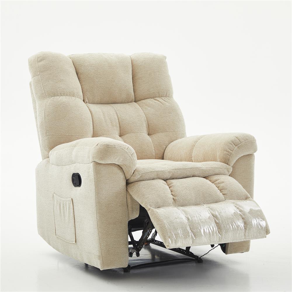 เก้าอี้ปรับเอนนอน FURDINI PUFF สีเบจ