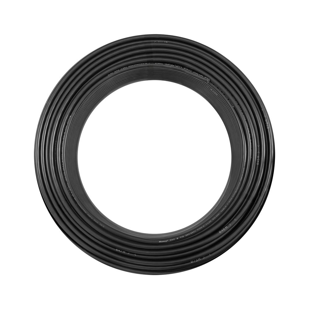 สายไฟ THW-A RANZZ 1x25 ตร.มม. 100 ม. สีดำ