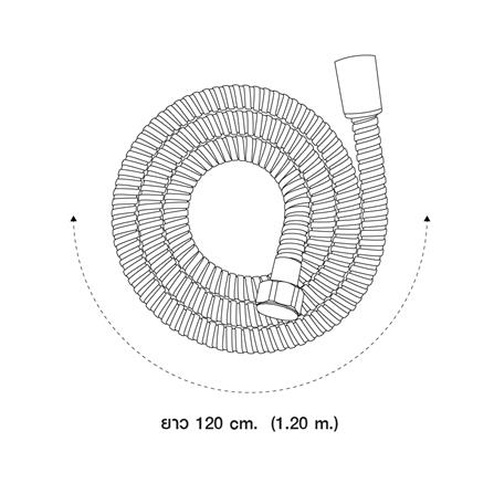 สายฝักบัวสเตนเลส ELEGANCE EG-2330 120 ซม._3