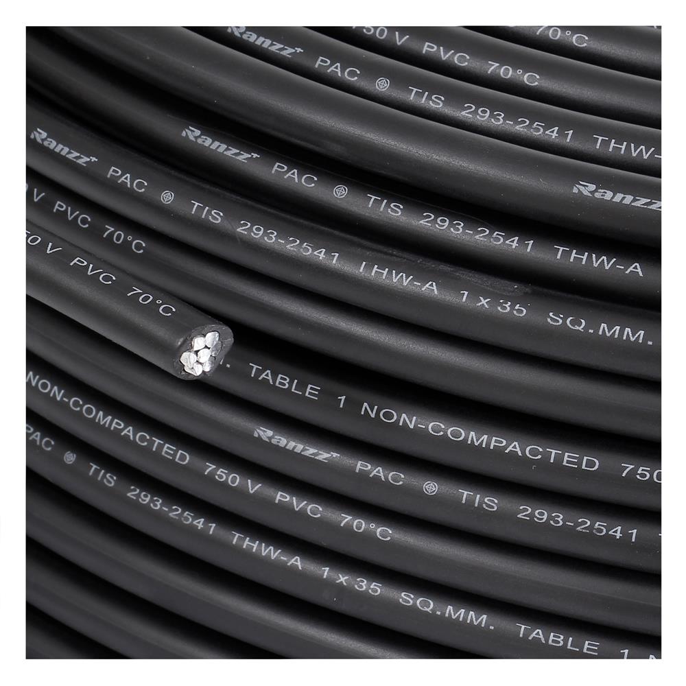 สายไฟ THW-A RANZZ 1x35 ตร.มม. 100 ม. สีดำ