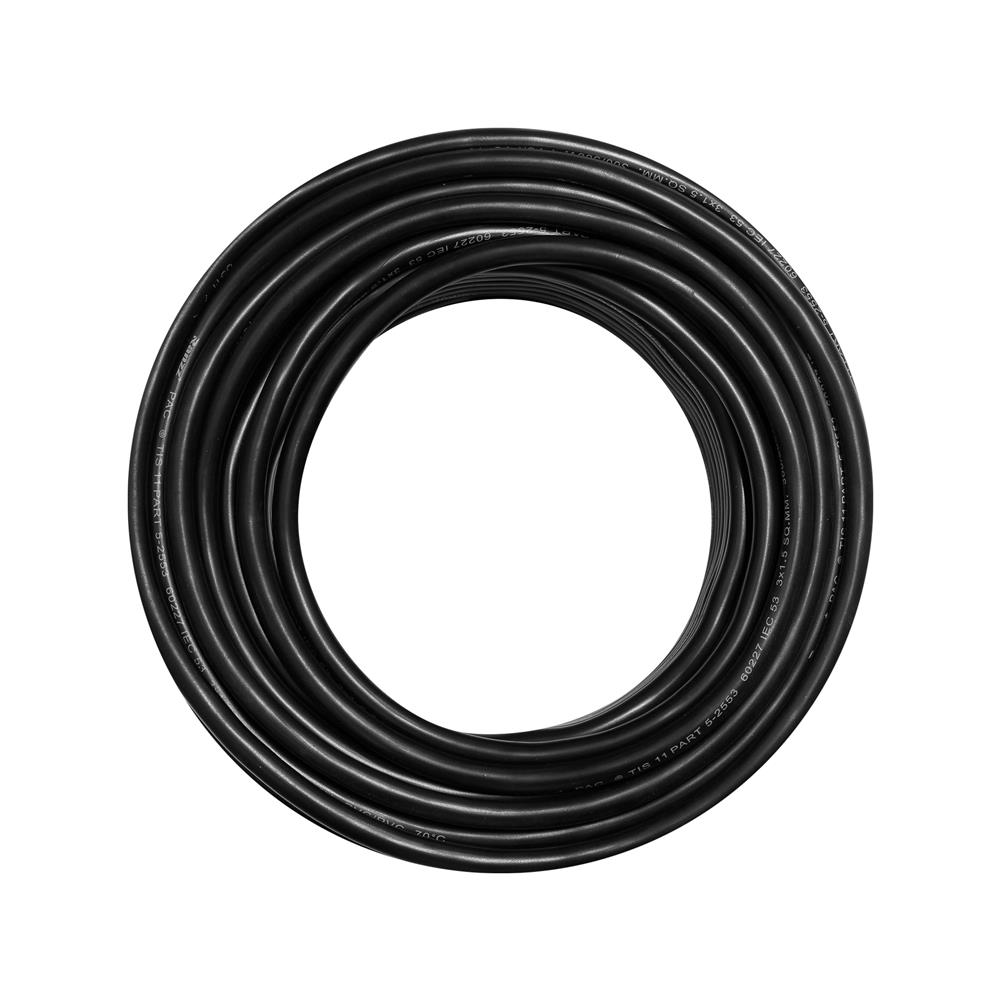 สายไฟ IEC53 RANZZ 3x1.5 ตร.มม. 30 ม. สีดำ