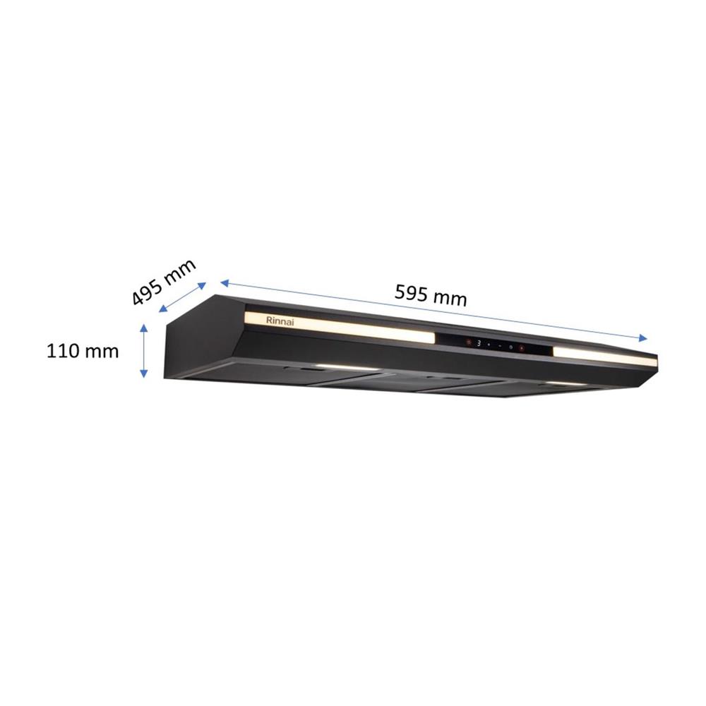 เครื่องดูดควันมาตรฐาน RINNAI RH-S3056-PBW 60 ซม.