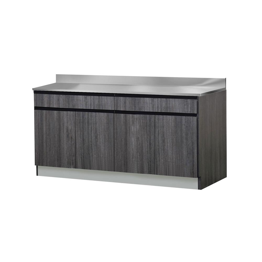 ตู้ตั้งพื้นท็อปเรียบ SL SANKI THE KITCHEN PRO 122.5 ซม. สีฟอเรสท์ต้าทีค