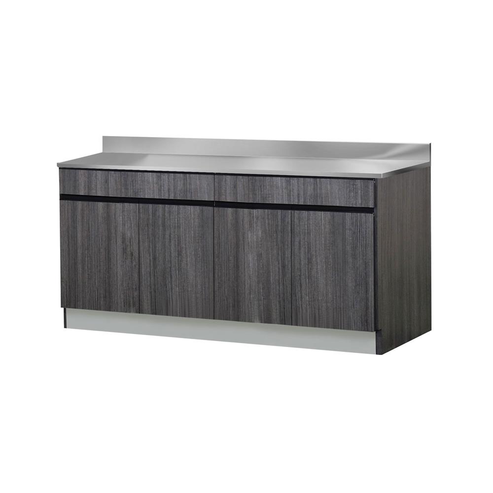 ตู้ตั้งพื้นท็อปเรียบ SL SANKI THE KITCHEN PRO 162.5 ซม. สีฟอเรสท์ต้าทีค