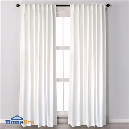 ผ้าม่านโปร่งซ่อนหู HOME LIVING STYLE HARLOW 140X220 ซม. สีขาว_3