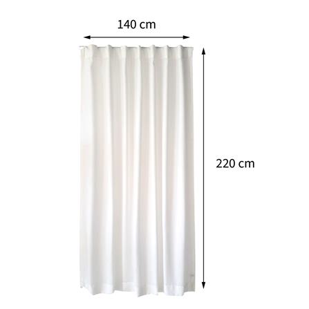 ผ้าม่านโปร่งซ่อนหู HOME LIVING STYLE HARLOW 140X220 ซม. สีขาว_5