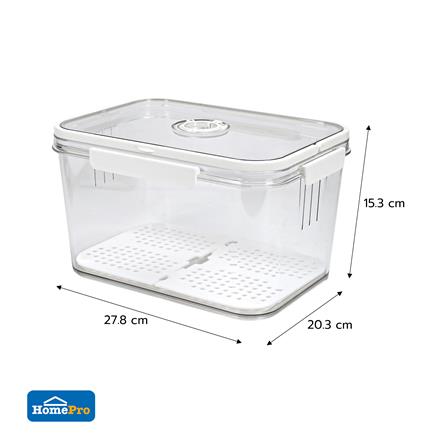 กล่องปิกนิกมีหูหิ้ว KECH SYPA SIZE L 27.8x20.3x15.3 ซม. สีใส_7