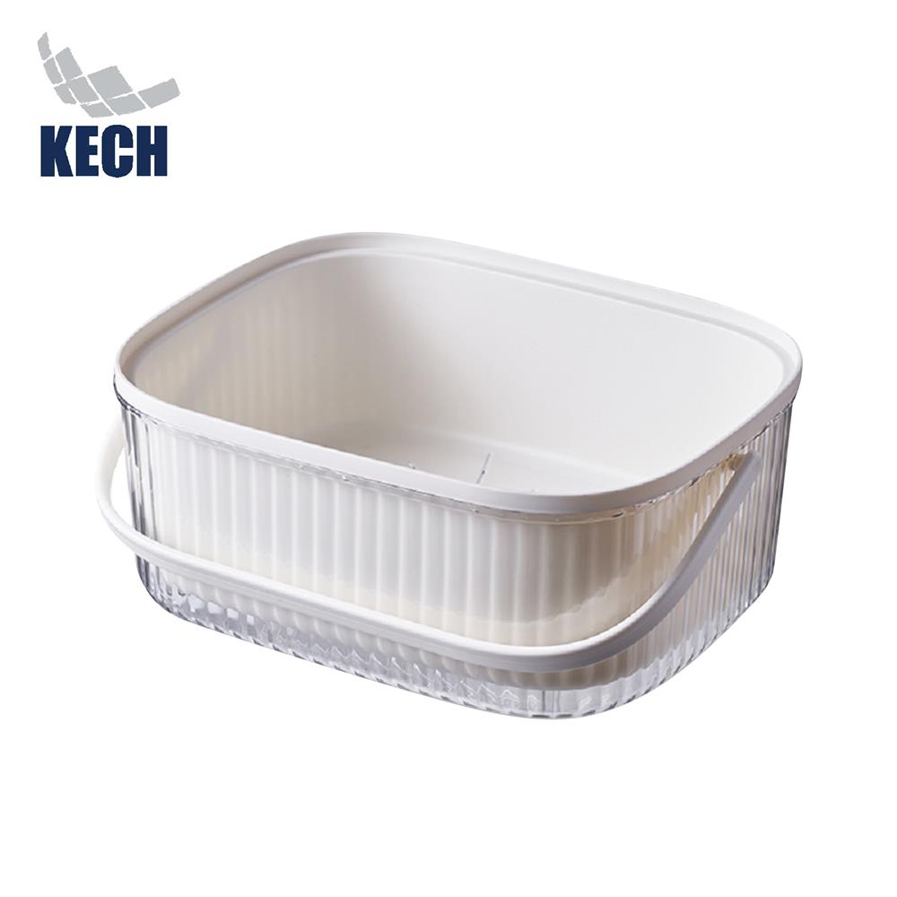 ตะกร้าระบายน้ำเหลี่ยมมีหูหิ้ว KECH SYPA