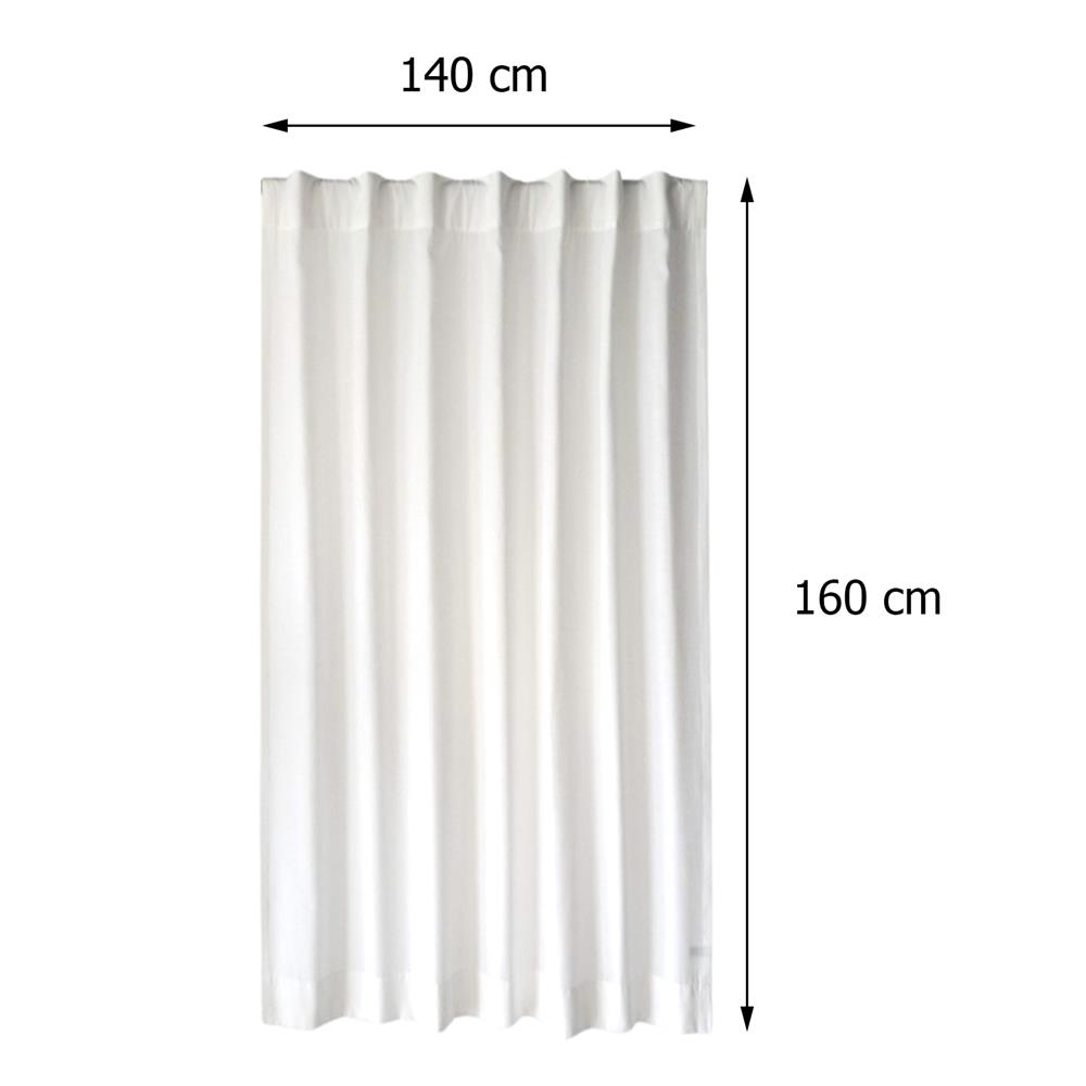 ผ้าม่านโปร่งซ่อนหู HOME LIVING STYLE HARLOW 140X160 ซม. สีขาว