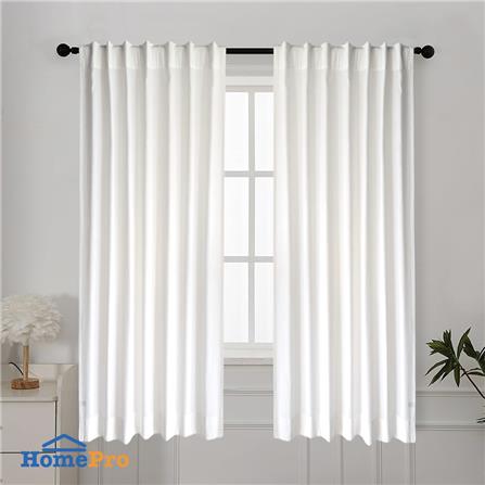 ผ้าม่านโปร่งซ่อนหู HOME LIVING STYLE HARLOW 140X160 ซม. สีขาว_3