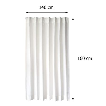 ผ้าม่านโปร่งซ่อนหู HOME LIVING STYLE HARLOW 140X160 ซม. สีขาว_5