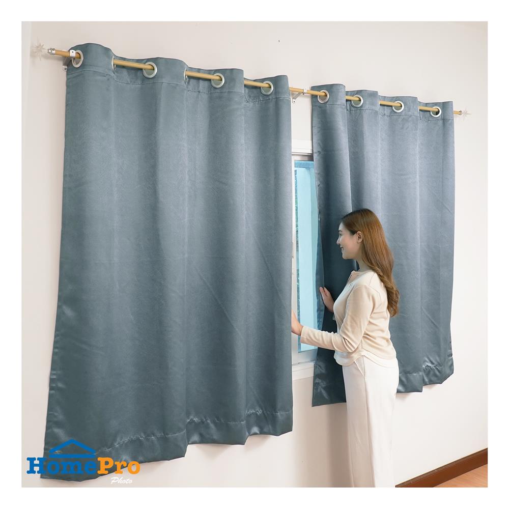 ผ้าม่าน EYELET HOME LIVING STYLE HENDRIX UV 150X160 ซม. สีเทา